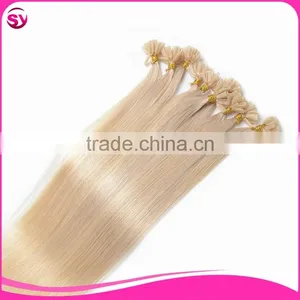 Brazilian Remy U Tip Keratin Human Hair Extension,Keratine Nail Tip Bohemian 100 Cheap Remy U Tip Hair Extension Wholesale thumbnail-1