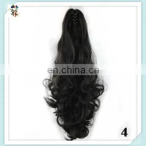 Natural Colors Long Curly Drawstring Synthetic Ponytail Hair Extensions HPC-0163 thumbnail-2