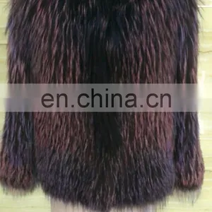 Knitted Collarless Fox Fur Coat Sex Fur Parka thumbnail-3