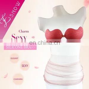 ES6613 China Wholesale Breathable Sexy Push up Self Adhesive Invisible Bra for Lady thumbnail-1