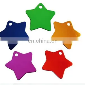 Star Shaped Blank Aluminum Pet Collar Tag thumbnail-1