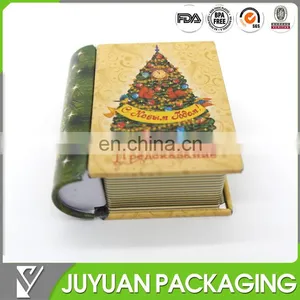 Custom Metal Tin Book Box/book Shape Tin Can Metal Box thumbnail-1