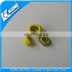 Yellow Color Oval Groove Buckle for Shoes/groove Buckle thumbnail-1