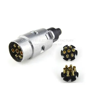 High Qualiyt 7pin Alu Trailer Plug for Truck thumbnail-1