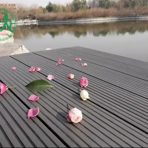 Outdoor WPC Decking Floor WPC Interlocking Decking Tiles thumbnail-2