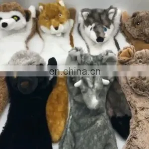 Wholesale Chew Pet Teeth Cleaning Toy no Stuffing Yellow Dog Toy Plush Squirrel thumbnail-1