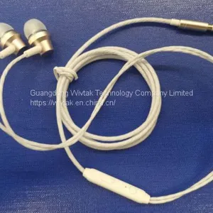 Factory Price OEM/ODM Wired Earphone Handsfree Mic Headphone In-ear Headset Water Proof Earbugs With Metal Resonantor thumbnail-1