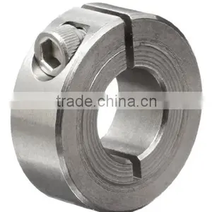1C-031-S T303 Stainless Steel One-Piece Clamping Collar, 5/16" Bore Size, 11/16" OD, With 4-40 x 3/8 Set Screw thumbnail-1