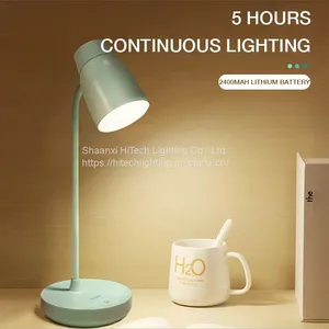 LED Desk Lamp Foldable Dimming Touch Portable Lamp USB Rechargeable Bedroom Bedside Lamp Eye Protection Reading Lamp thumbnail-5