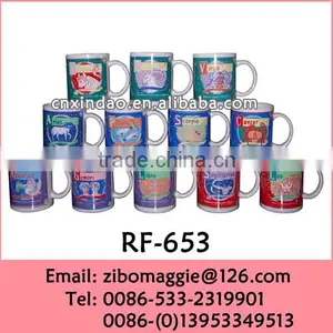 Can Shape Wholesale Ceramic Spotrs Bottle With Zodiac Design for Promotion Beer Mug Coffee Mug thumbnail-1