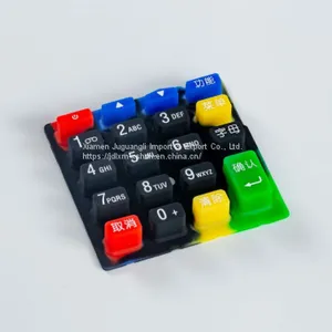 OEM Multi Color Pantone Silicone Credit Card Machine Keypad thumbnail-2