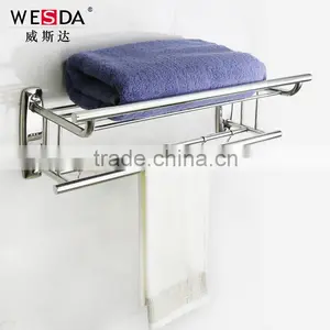WESDA Stainless Steel Bathroom Hang Towel Rack Hanging Shower Rack thumbnail-2