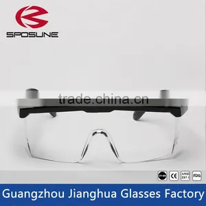 New 2016 Black Frame Trendy Glasses Clear HD Vision Safety Work Glasses Painting Printing Anti-splash Goggles Against Radiation thumbnail-1