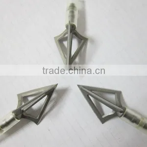 Linkboy Broadhead CS 100 Grain 1 1/16" Stainless Steel Archery Hunting thumbnail-1
