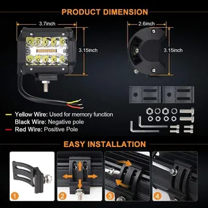 NEW 6 Lighting Modes 2PCS 4