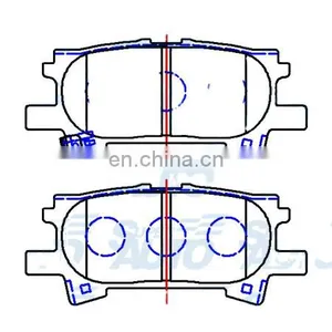 Automotive Spare Parts Brake System Front Brake Pad OEM 446648030 0446648090 3502117001B1127009 for Toyota Lexus thumbnail-1
