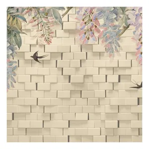 Printed Wall Mural Eco-friendly Interior Decorative Soundproof 3D Wall Mural Drop Ship thumbnail-2