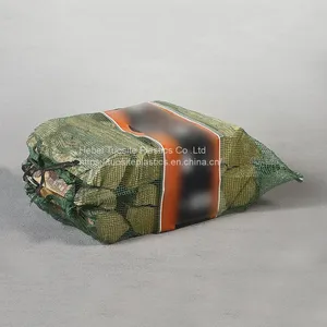 Wholesale Firewood PP Leno Mesh Bag/Nets Bags for Firewood Seafood Crayfish Packing Bags thumbnail-3