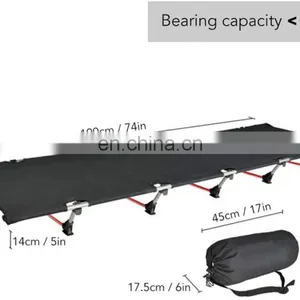 Outdoor Portable Aluminum Camping Bed Ultralight Foldable Adjustable Folding Bed Camping Beds Cot thumbnail-4