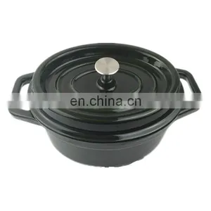 24CM 26CM Enamel Cast Iron Casserole Dinnerware Sets thumbnail-4