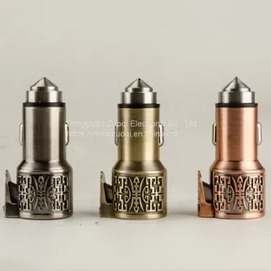 Universal Dual USB In-car Charger Adapter Cigarette Lighter for Android/iOS thumbnail-1