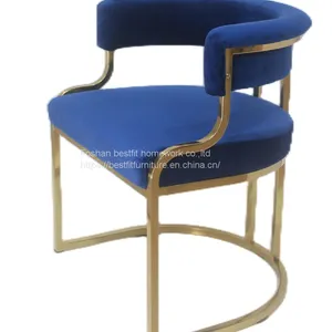 XC269 Nice S Shape Handle Stainless Steel Dining Chair Home Furniture thumbnail-1