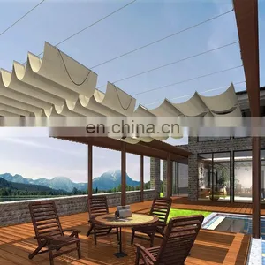 200gsm 100% Virgin New HDPE Wave Sun Shade Sail for Carport Shade Cloth thumbnail-1