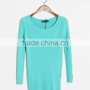 Hot Sale Beautiful Sweaters for Girls Round Collar Sweater for Women thumbnail-4