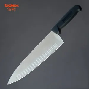 Cook Knife China Sharpening Grinding Services Omcan PROFESSIONAL CATER CHEFS COMMERCIAL KITCHEN HOSPITALITY KNIVES SUPPLY COLOUR CODED HANDLE Hollow Grind Flutes Edge thumbnail-4