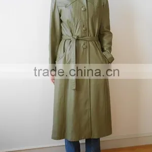 Slim Fit Leather Duster thumbnail-1