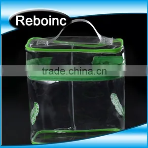 Fancy Custom Pvc Pencil Bag With Canvas Zipper thumbnail-1