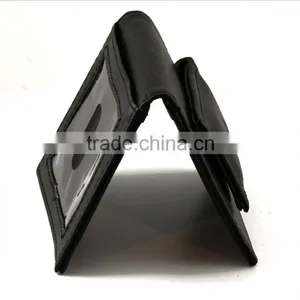 Leather Strong Magentic Money Clip Bifold Card Slot Money Clip for Men thumbnail-1