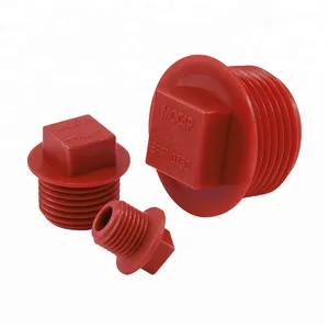 NPT Threads Square Head Sealing Gas Oil Threaded Plastic Waterproof Sealing Npt Pipe Male Plug thumbnail-6