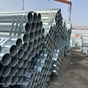 ASTM A106 Steel Pipe Building Material Made in China Q195 Ms Hollow Section Pre Galvanized Steel Pipe thumbnail-2