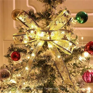 Ribbon LED String Lights - Copper Wire Battery Operated for Christmas Tree Wedding Bulk Wholesale Decorations thumbnail-1