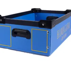 Versatile PP Corrugated Foldable Storage Bin With Divider Panel thumbnail-3
