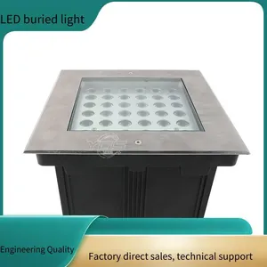 Led Outdoor Waterproof In-ground Lights, Square 9w In-ground Lights, 48w In-ground Lights, 304 Stainless Steel thumbnail-1