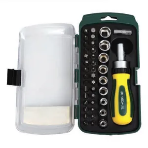 41-Piece Screwdriver & Socket Set With Plastic Case, Heat-Treated Anti-Rust Hand Tool Kit for Auto & Household Repair thumbnail-1