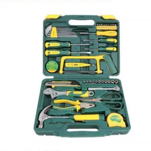 49pcs Premium Full-spec Household Hand Tool Kit, All-scenario Home & Garden Repair Tool Set With Portable Plastic Case thumbnail-1