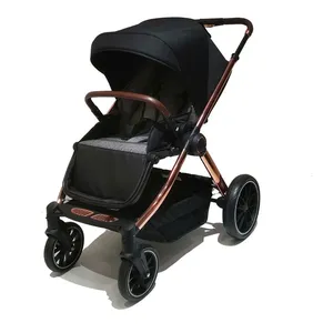 Best Hot Mum Brand Linen Stroller Walker Carrier With 5-Point Safety Belt Foldable Design 20KG Load Capacity for Babies thumbnail-2