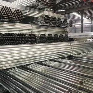 Pre-Galvanized Round Steel Tube: Bright Zinc Finish, EN 10219 Compliant thumbnail-4