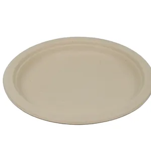 Heavy-Duty Disposable Oval Plate 35g From Bagasse Pulp, Heat-Resistant up to 120°C, Stackable, BPA-Free Lunch Plate thumbnail-2