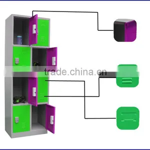 Mixture Colour Steel Locker Train Station Intelligent Parcel Dilivery Locker Public Storage Locker For Fitness Center thumbnail-5