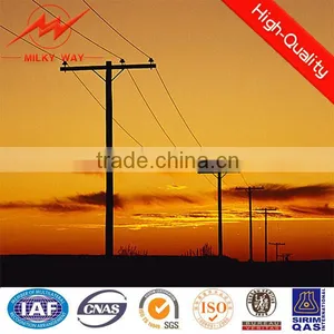 11.9m 200dan Steel Utility Pole in Transmission Powerful Line thumbnail-1