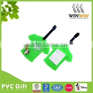 Best Quality T-shirt Shape Soft PVC Luggage Tag/new Style thumbnail-1