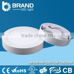 High Quality Aluminum+LGP Mitsubishi Light Guide SMD Chips 18W Face Mounted Round LED Panel Light thumbnail-1