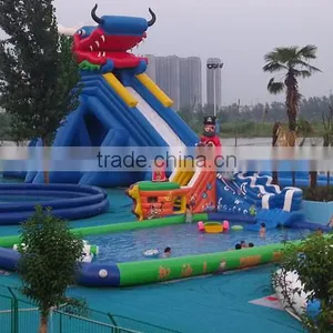 Pvc Inflatable Long Dragon Water Slide thumbnail-6
