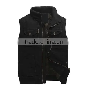 Quality Custom Printed or Embroidery Sleeveless Vest Coat for Men thumbnail-2
