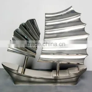 Cast Aluminum Decorative Sail Boat / Table Top for Home/ Hotel/ Restaurant/ Wedding/ Party/Office Decoration thumbnail-1