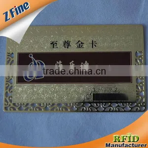 HOT Sale !!Printing Black Stainless Steel Laser Cut Business Card thumbnail-1